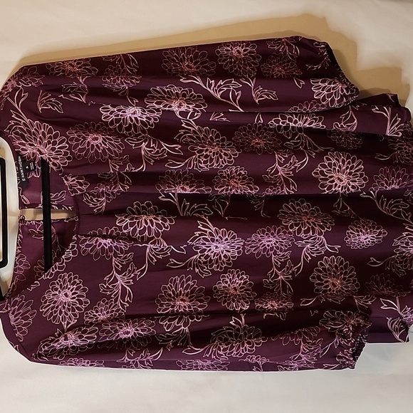 41 HAWTHORN Floral 3/4 Sleeve Shirt - Picture 1 of 8